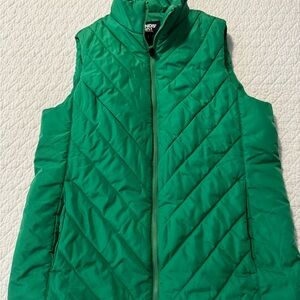 Lands' End Vibrant Green Quilted Vest